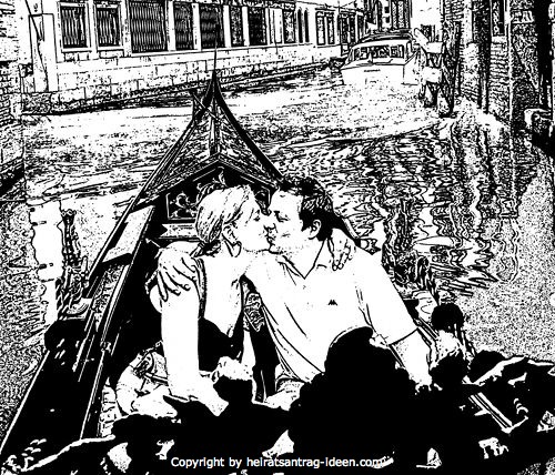 Heiratsantrag in Venedig