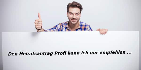 heiratsantrag profi