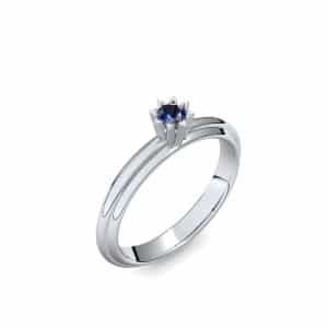 Saphir-Ring-Weißgold